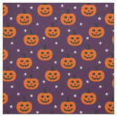 Spooky Halloween Jack O Lantern & Stars Stof (Swatch)