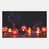 Spooky Halloween Jack-o'-Lantern Sticker (Voorkant)