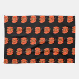 Spooky Halloween Jack op Lantaarns Theedoek