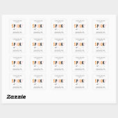 Spooky Halloween kaars label | Moderne minimalist (Vel)