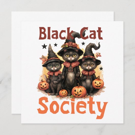 Spooky Halloween-kaart (Voorkant / Achterkant)