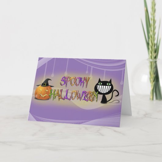 spooky Halloween Kaart (Voorkant)