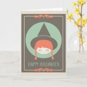 Spooky Halloween Kaart (Gele Bloem)