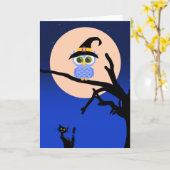 Spooky Halloween Kaart (Gele Bloem)