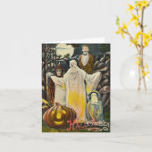 Spooky Halloween Kaart (Gele Bloem)