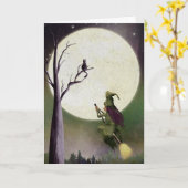 Spooky Halloween Kaart (Gele Bloem)
