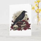 Spooky Halloween Kaart (Gele Bloem)