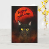 Spooky Halloween Kaart (Gele Bloem)