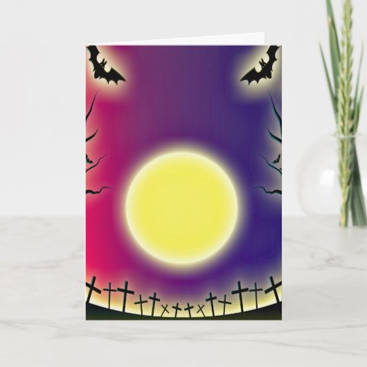 Spooky Halloween Kaart (Voorkant)