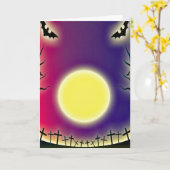 Spooky Halloween Kaart (Gele Bloem)