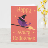 Spooky Halloween Kaart (Gele Bloem)