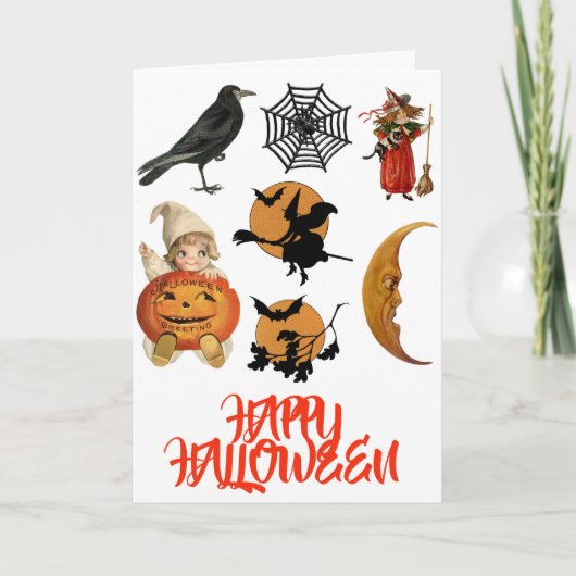 Spooky Halloween Kaart (Voorkant)