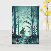 Spooky Halloween Kaart (Gele Bloem)