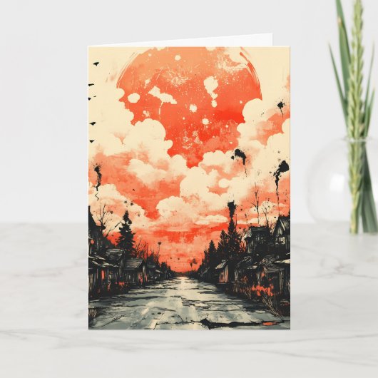 Spooky Halloween Kaart (Voorkant)