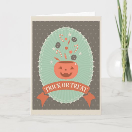 Spooky Halloween Kaart (Voorkant)