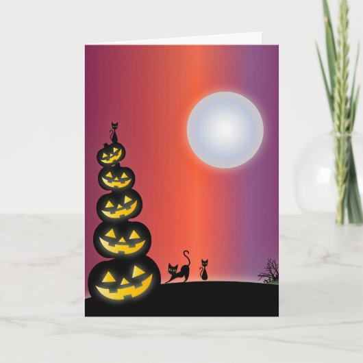 Spooky Halloween Kaart (Voorkant)