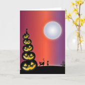 Spooky Halloween Kaart (Gele Bloem)