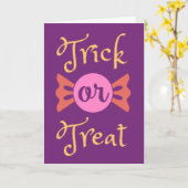 Spooky Halloween Kaart (Gele Bloem)