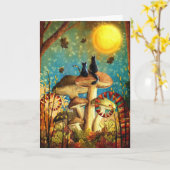 Spooky Halloween Kaart (Gele Bloem)