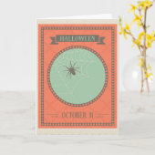 Spooky Halloween Kaart (Gele Bloem)