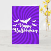 Spooky Halloween-kaart Kaart (Gele Bloem)