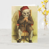 Spooky Halloween-kaart Kaart (Gele Bloem)