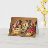 Spooky Halloween-kaart Kaart (Gele Bloem)