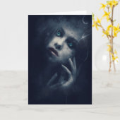 Spooky Halloween-kaart Kaart (Gele Bloem)