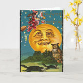 Spooky Halloween-kaart Kaart (Gele Bloem)