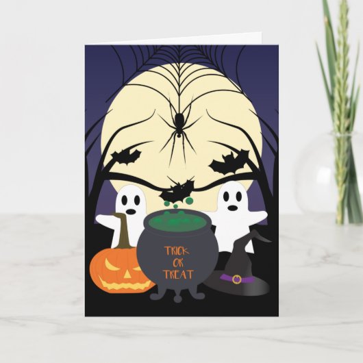 Spooky Halloween-kaart Kaart (Voorkant)