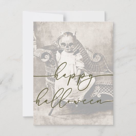 Spooky Halloween Kaart Sjabloon (Voorkant)