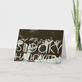 Spooky Halloween Kaart Sjabloon