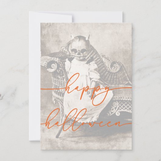 Spooky Halloween Kaart Sjabloon (Voorkant)