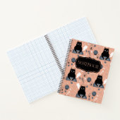 Spooky Halloween Kat Geesten Notitieboek (Binnen)