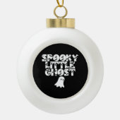 Spooky Halloween Keramische Bal Ornament (Voorkant)