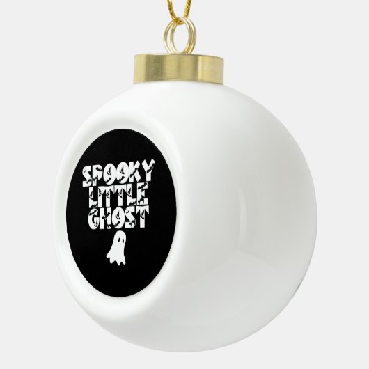Spooky Halloween Keramische Bal Ornament (Rechts)