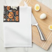 Spooky Halloween keukenhanddoek (Quarter Fold)
