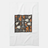 Spooky Halloween keukenhanddoek (Verticaal)