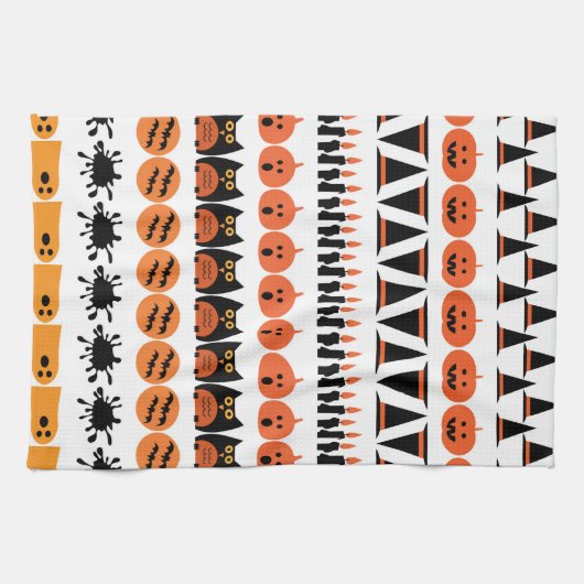 Spooky Halloween keukenhanddoeken (Horizontaal)