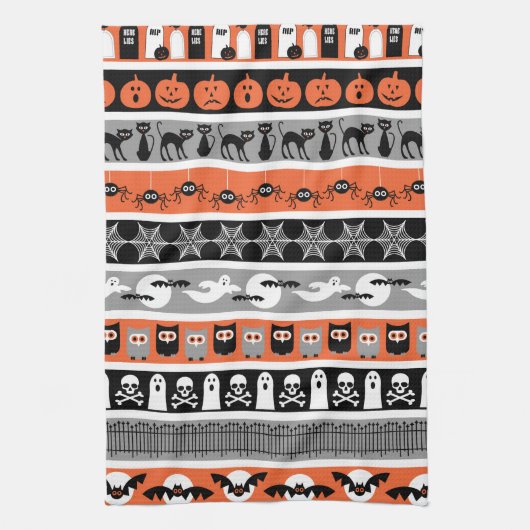 Spooky Halloween keukenhanddoeken (Verticaal)