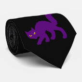 Spooky Halloween Kitty Cat Scary Evil Stropdas (Opgerold)