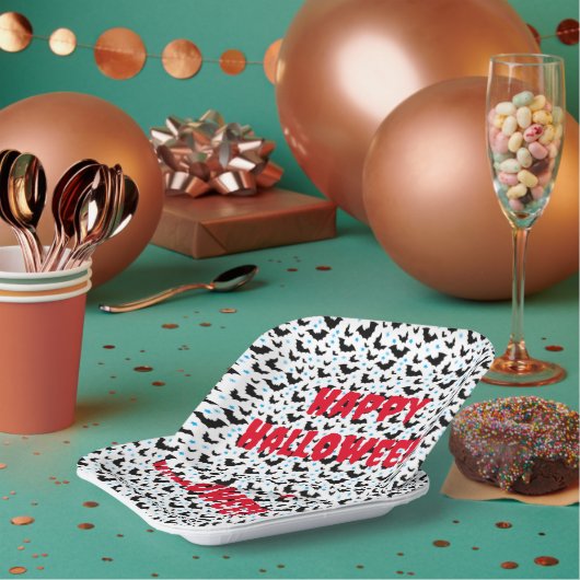 Spooky Halloween knuppel ontworpen papieren Bord (Multi)