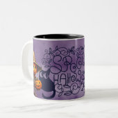 Spooky Halloween koffie mok (Voorkant links)