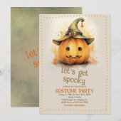 Spooky Halloween kostuum feest Kaart (Voorkant / Achterkant)