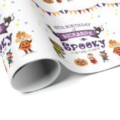 Spooky Halloween kostuum Kids Verjaardagsfeestje Cadeaupapier (Rol Hoek)