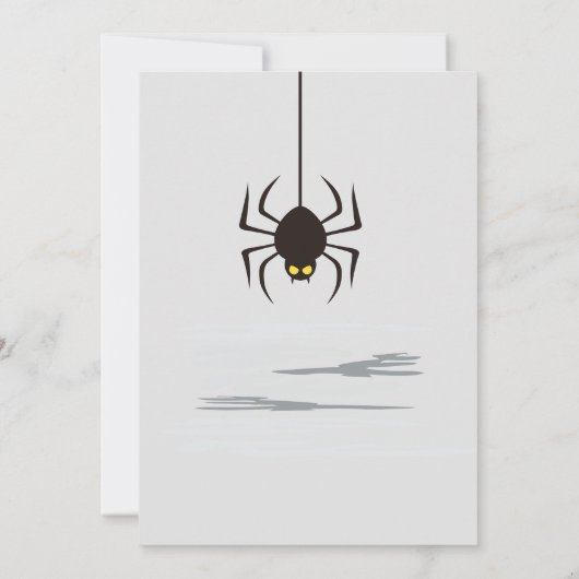 Spooky Halloween kostuum Kids Verjaardagsfeestje Kaart (Achterkant)