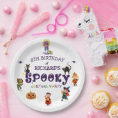 Spooky Halloween kostuum Kids Verjaardagsfeestje Papieren Bordje (Feest)