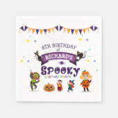 Spooky Halloween kostuum Kids Verjaardagsfeestje Servet (Voorkant)