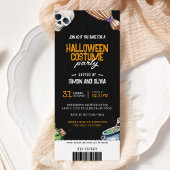Spooky Halloween Kostuum Party Ticket Kaart