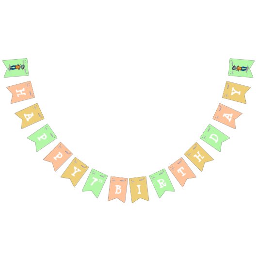 Spooky Halloween kostuum Verjaardag bunting banner (Alle)